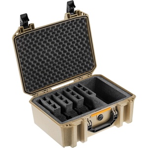 image:imagePelican Vault MultiPistol Custom Cut Foam Case From the Custom Case CenterDesert Tan