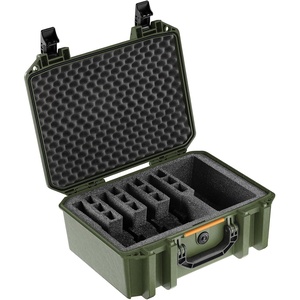 image:imagePelican Vault MultiPistol Custom Cut Foam Case From the Custom Case CenterOD Green